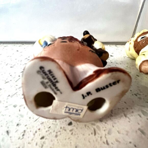 Vintage Schmid Kitty Cucumber '87 Ginger &J P Buster Bedtime Ready Cat Figurines - Picture 8 of 8